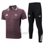Completo Polo Manchester United 2025-2026 Marronee