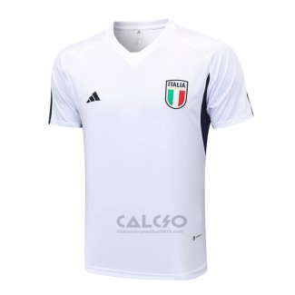 Maglia Allenamento Italia 2023-2024 Bianco