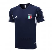 Maglia Allenamento Italia 2023-2024 Blu