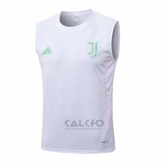 Maglia Allenamento Juventus Senza Maniche 2025-2026 Bianco
