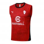 Maglia Allenamento Milan Senza Maniche 2025-2026 Rosso