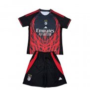 Maglia Benfica Special Bambino 2025-2026 Nero Rosso