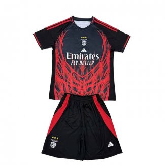 Maglia Benfica Special Bambino 2025-2026 Nero Rosso