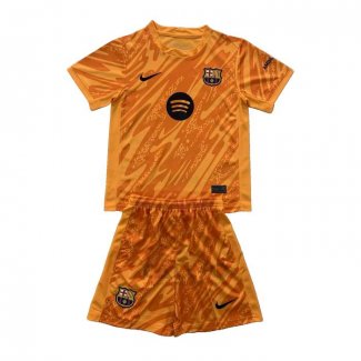 Maglia FC Barcellona Portiere Bambino 2024-2025 Arancione