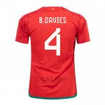 Maglia Galles Giocatore B.davies Home 2022