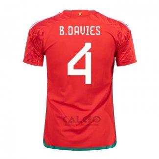 Maglia Galles Giocatore B.davies Home 2022