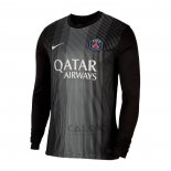 Maglia Paris Saint-Germain Portiere Home Manica Lunga 2025-2026 Nero