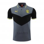 Maglia Polo Borussia Dortmund 2022-2023 Grigio e Nero