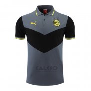 Maglia Polo Borussia Dortmund 2022-2023 Grigio e Nero