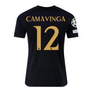 Maglia Real Madrid Giocatore Camavinga Third 2023-2024
