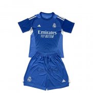 Maglia Real Madrid Portiere Bambino 2025-2026 Blu