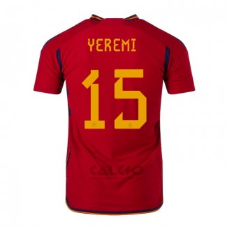 Maglia Spagna Giocatore Yeremi Home 2022