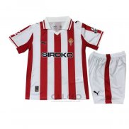 Maglia Sporting Gijon Home Bambino 2025-2026