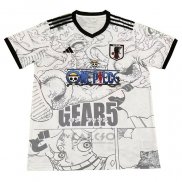 Maglia Giappone One Piece 2024-2025 Bianco Thailandia