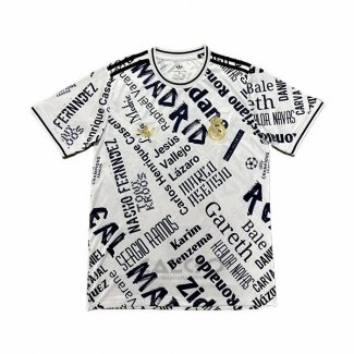 Maglia Real Madrid Special 2025-2026 Bianco Nero Thailandia