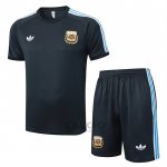 Tuta da Track Argentina Manica Corta 2025-2026 Grigio - Pantaloncini