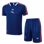 Tuta da Track Arsenal Manica Corta 2025-2026 Blu - Pantaloncini