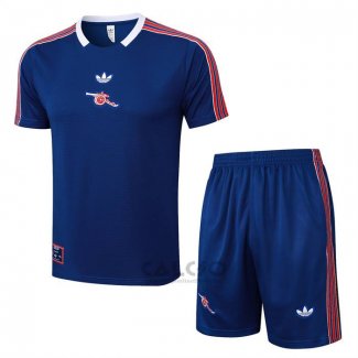 Tuta da Track Arsenal Manica Corta 2025-2026 Blu - Pantaloncini