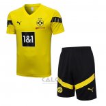 Tuta da Track Borussia Dortmund Manica Corta 2022-2023 Giallo - Pantaloncini