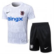 Tuta da Track Chelsea Manica Corta 2025-2026 Bianco - Pantaloncini