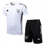 Tuta da Track Germania Manica Corta 2025-2026 Bianco - Pantaloncini