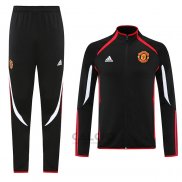 Tuta da Track Giacca Manchester United Teamgeist 2021-2022 Nero