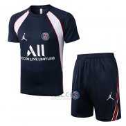 Tuta da Track Paris Saint-Germain Jordan Manica Corta 2022-2023 Blu - Pantaloncini