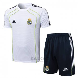 Tuta da Track Real Madrid Manica Corta 2025-2026 Bianco - Pantaloncini