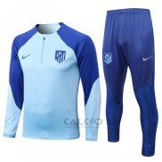 Tuta da Track di Felpa Atletico Madrid 2022-2023 Blu