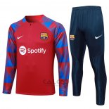 Tuta da Track di Felpa FC Barcellona 2023-2024 Rosso