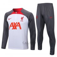 Tuta da Track di Felpa Liverpool 2022-2023 Bianco