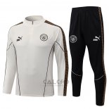Tuta da Track di Felpa Manchester City Bambino 2026-2027 Crema