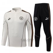 Tuta da Track di Felpa Manchester City Bambino 2026-2027 Crema