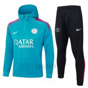 Tuta da Track di Felpa Paris Saint-Germain 2024-2025 Verde