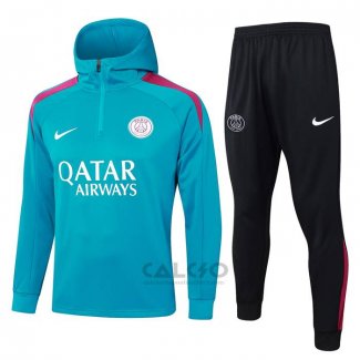 Tuta da Track di Felpa Paris Saint-Germain 2024-2025 Verde