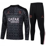 Tuta da Track di Felpa Paris Saint-Germain Jordan 2024-2025 Nero
