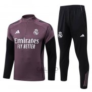 Tuta da Track di Felpa Real Madrid Bambino 2025-2026 Purpura
