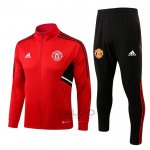 Tuta da Track di Giacca Manchester United 2022-2023 Rosso