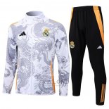 Tuta da Track di Giacca Real Madrid Dragon 2024-2025 Bianco