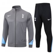 Tuta da Track di Giacca Tottenham Hotspur 2024-2025 Grigio