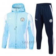 Tuta da Track di Giacca a Vento Manchester City 2024-2025 Blu
