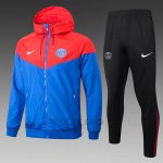 Tuta da Track di Giacca a Vento Paris Saint-Germain 2024-2025 Blu Rosso