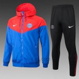Tuta da Track di Giacca a Vento Paris Saint-Germain 2024-2025 Blu Rosso