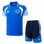 Conjunto Polo Cruzeiro 2026-2027 Blu