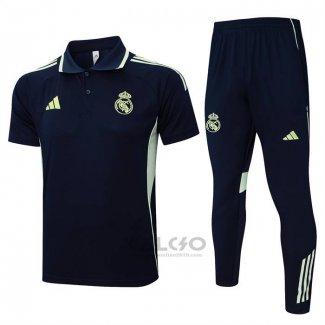 Conjunto Polo Real Madrid 2025-2026 Blu Scuro