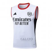 Maglia Allenamento Milan Senza Maniche 2025-2026 Bianco