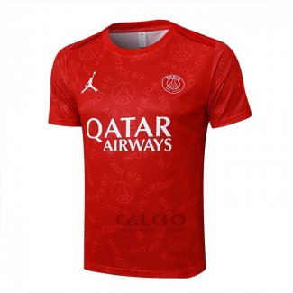 Maglia Allenamento Paris Saint-Germain Jordan 2024-2025 Rosso