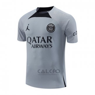 Maglia Allenamento Paris Saint-Germain Jordan 2022-2023 Grigio