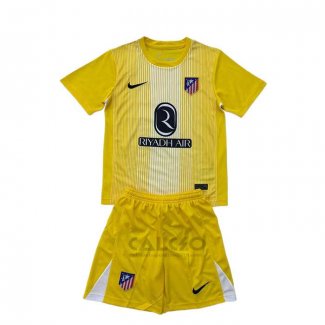 Maglia Atletico Madrid Portiere Bambino 2025-2026 Giallo