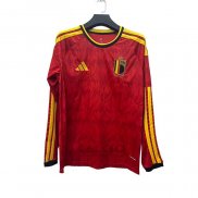Maglia Belgio Home Manica Lunga 2026